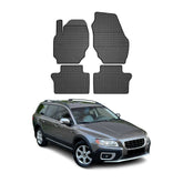 OMAC Alfombrillas De Coche para Volvo XC70 2007-2016 Negro Goma TPE 4Pza
